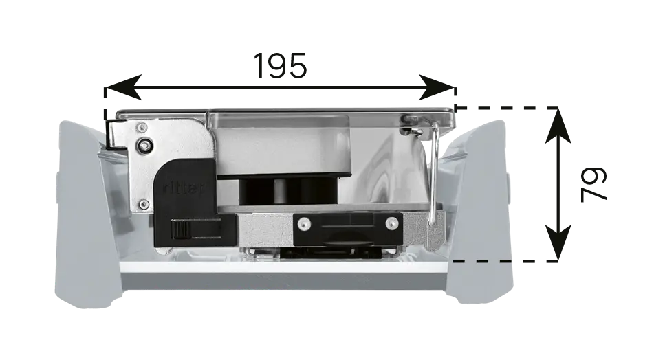 Built-in food slicer AES 52 S