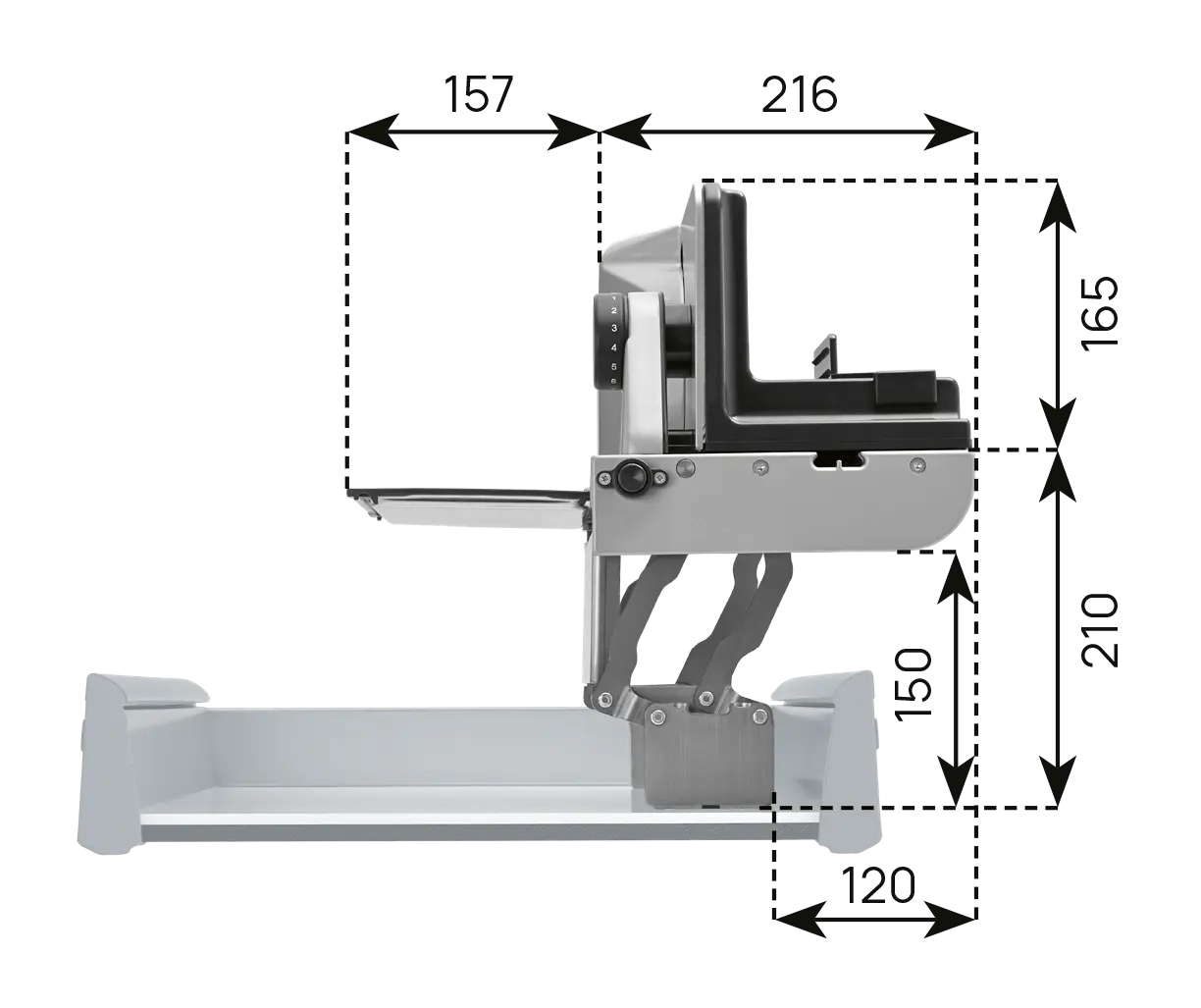 Built-in food slicer AES 62 SR-H