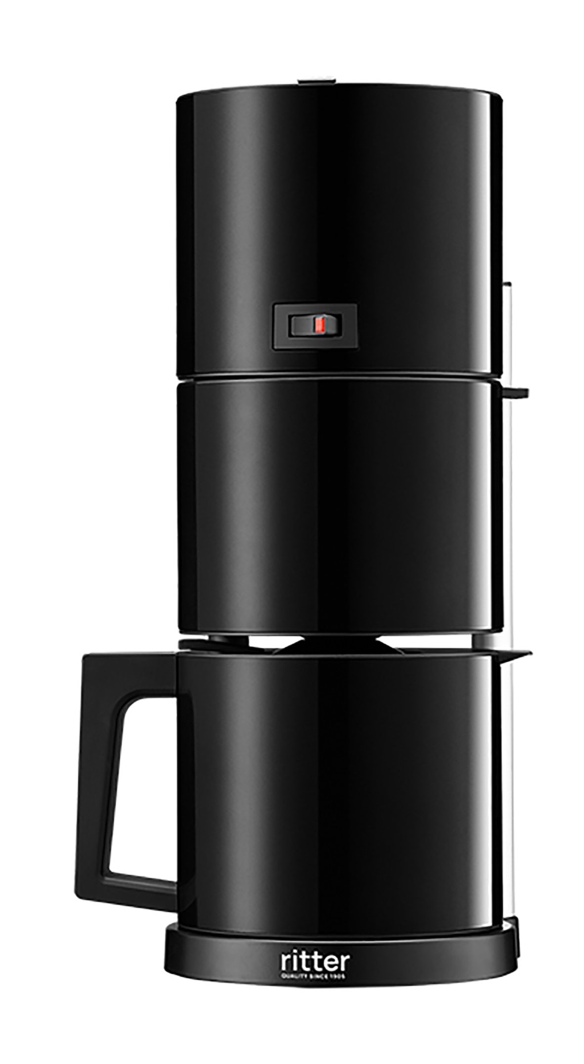 Kaffeemaschine, seitliche Ansicht