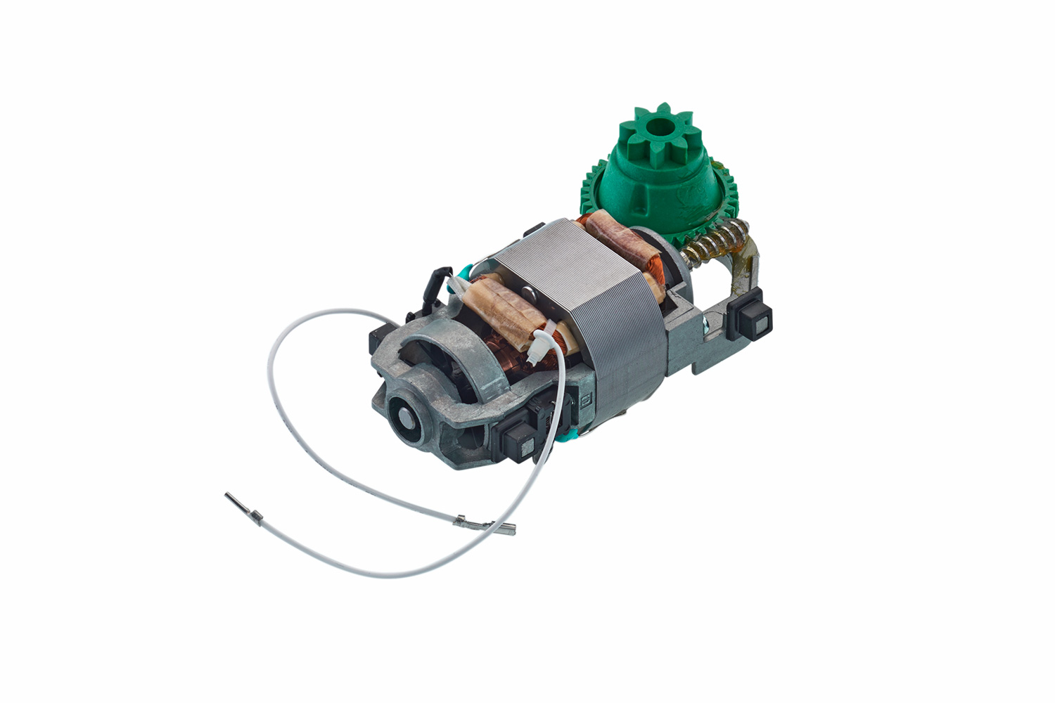 Motor with a green gear (right-handed operated)