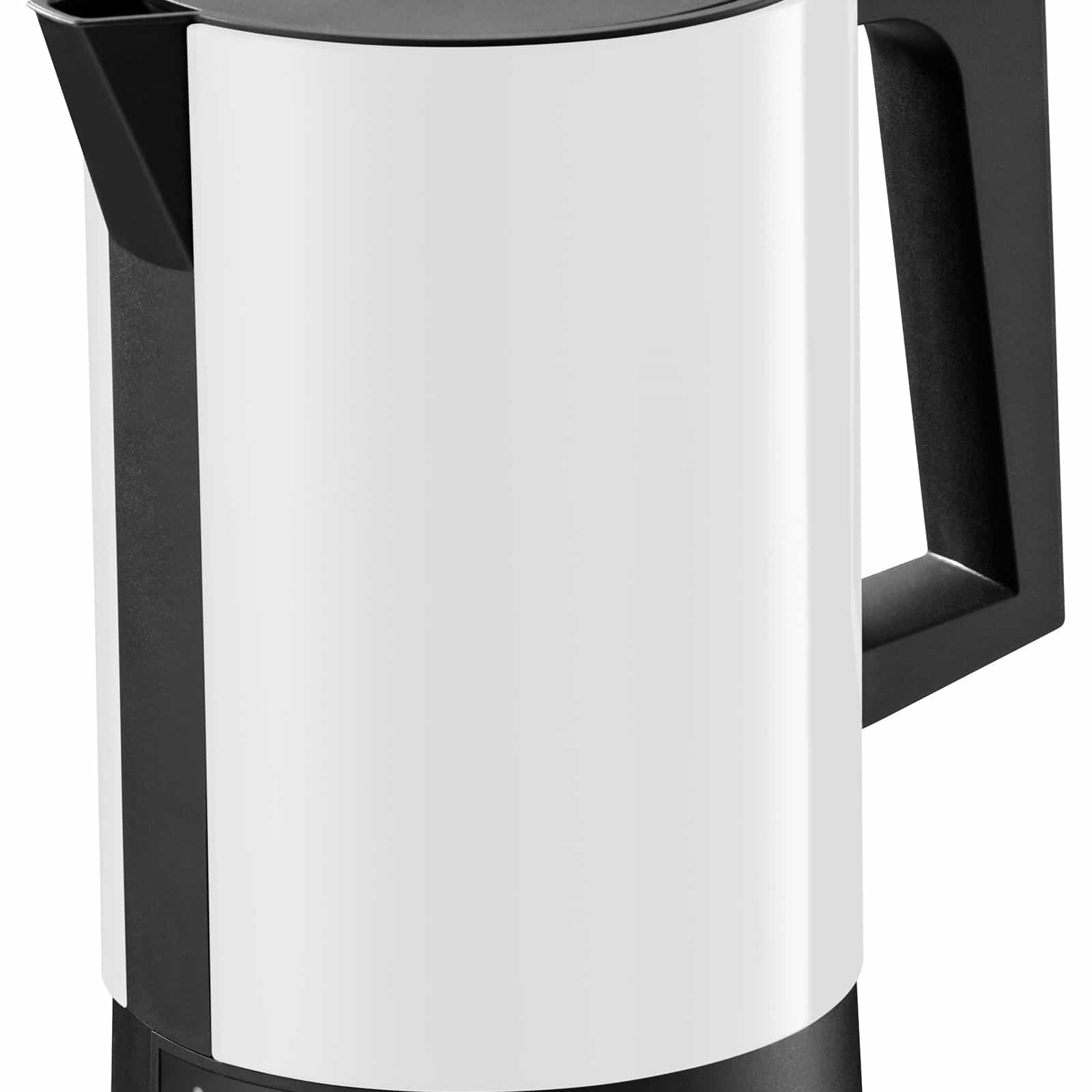 Ein Bild des weißen Wasserkochers.