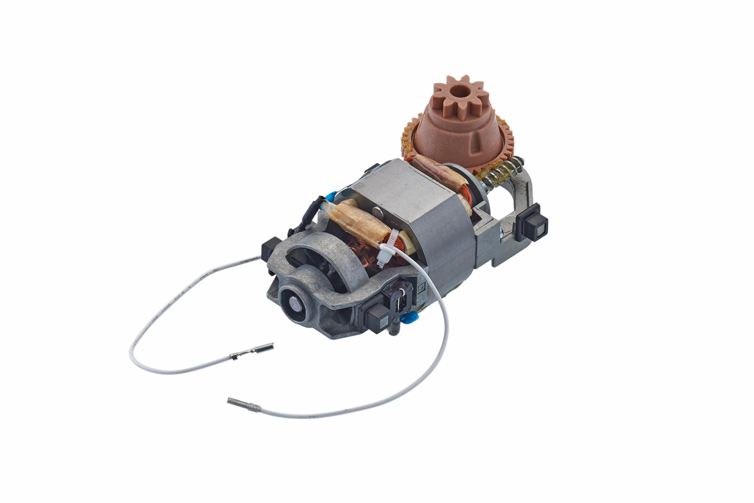 Motor mit braunem Antriebsrad (rechtsgeführt mit Thermalsicherung für Einbaugeräte)