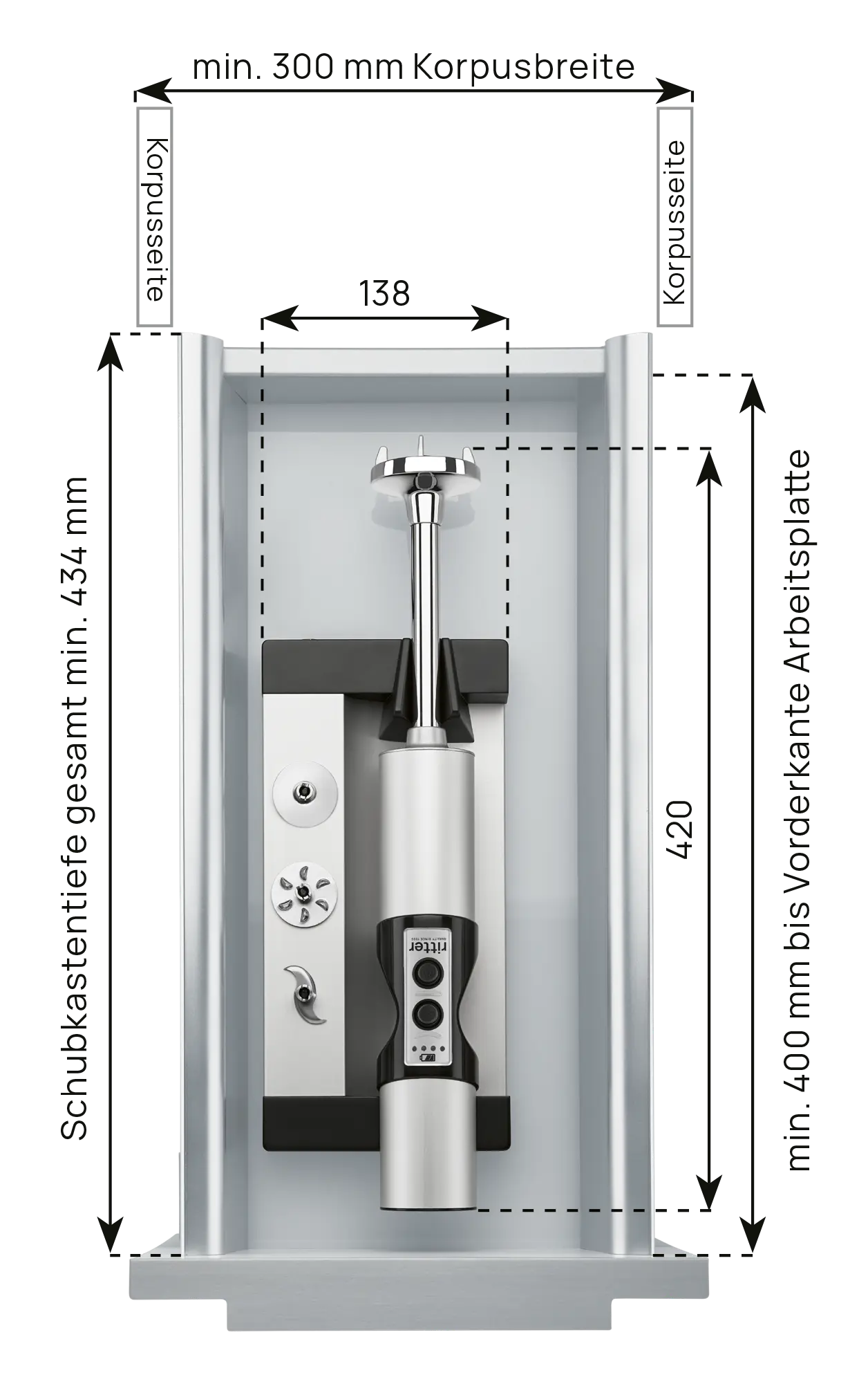 Built-in hand blender ESM 50