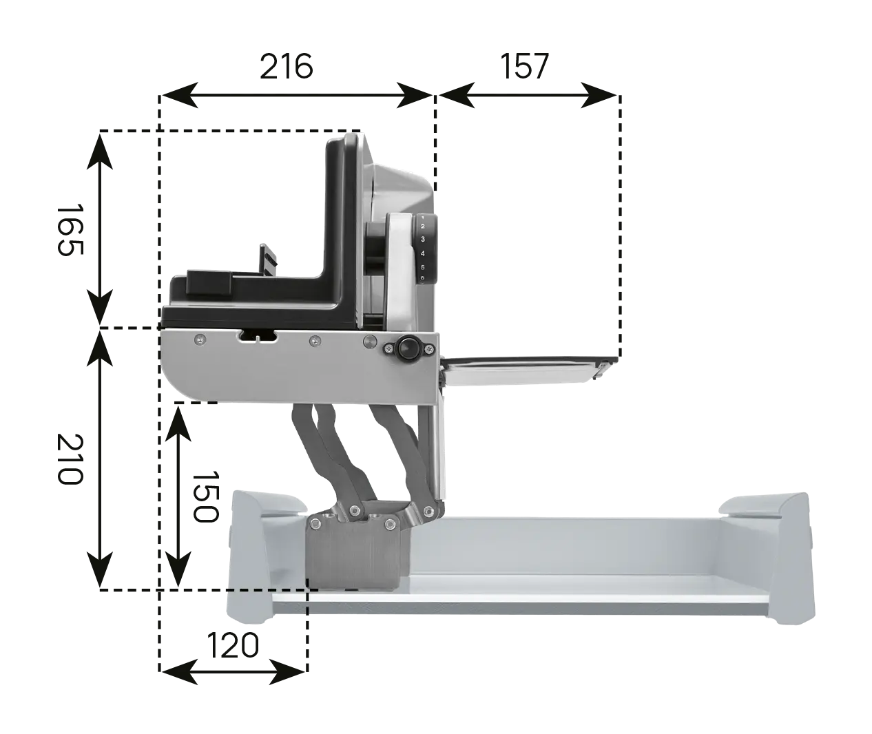 Built-in food slicer AES 62 SL-H