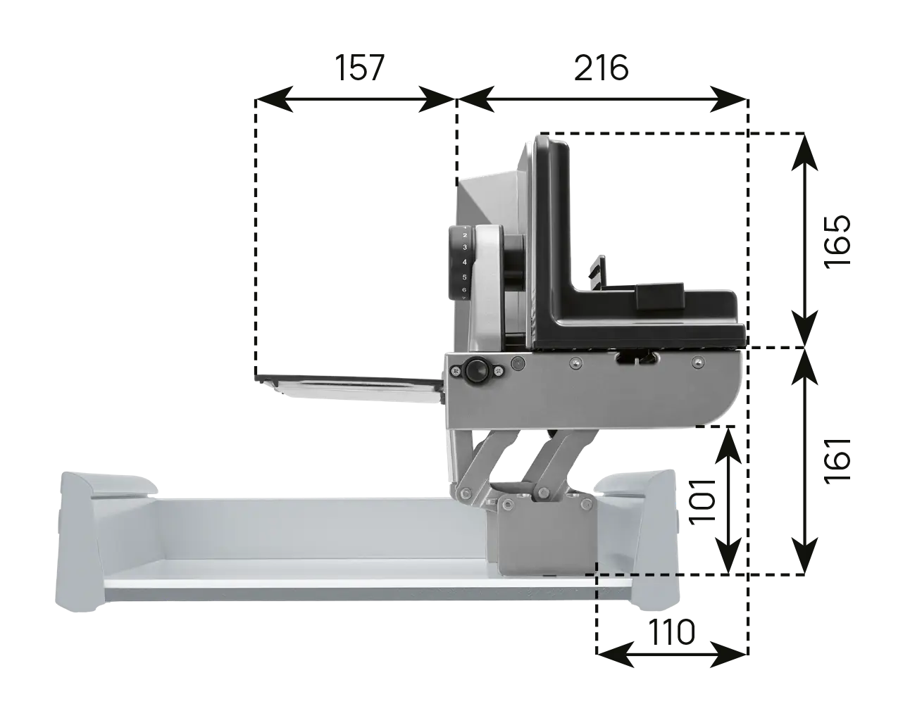 Built-in food slicer AES 72 SR