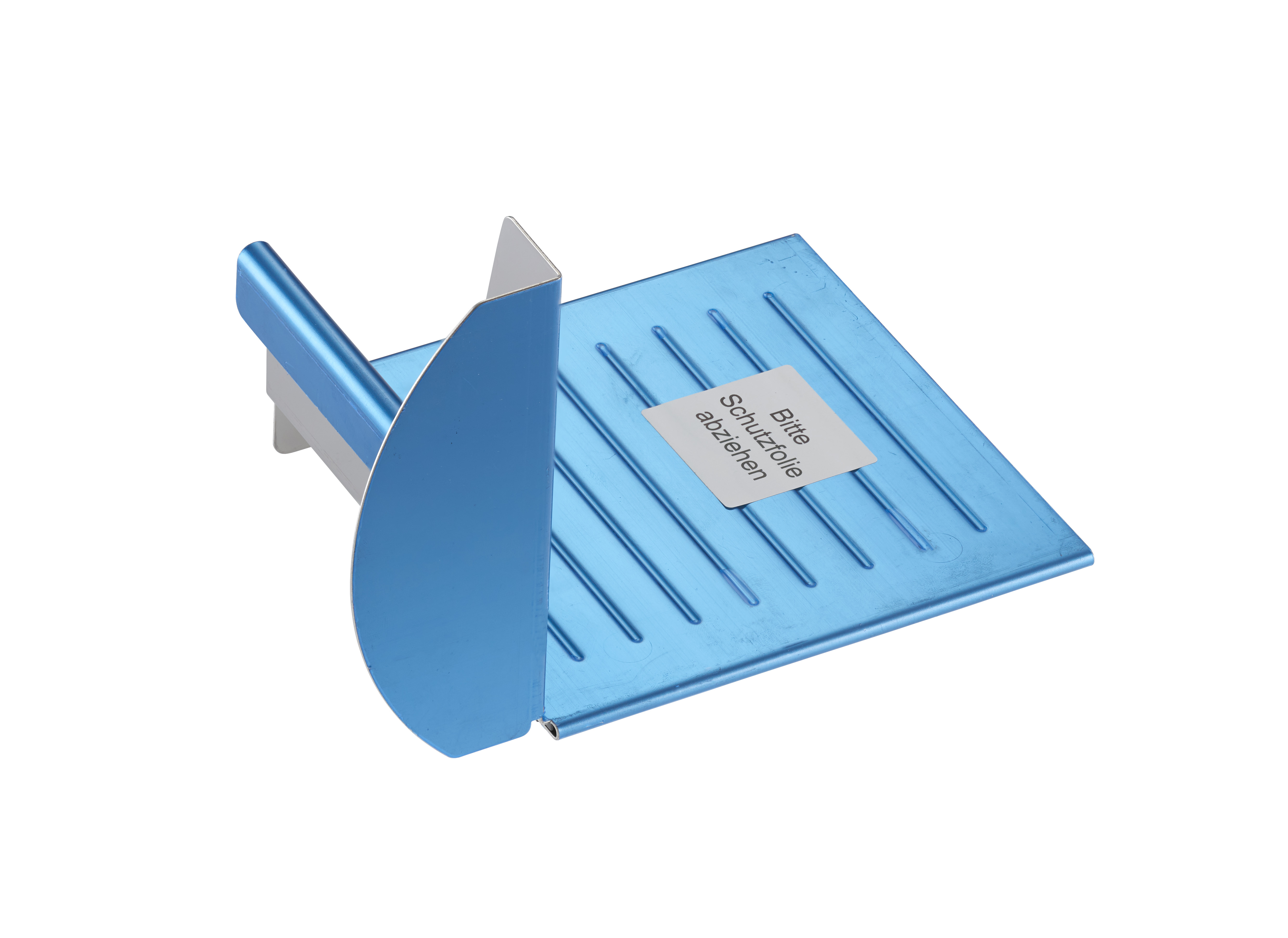 Zubehör Grey stainless steel slicing carriage for food slicers with protective film