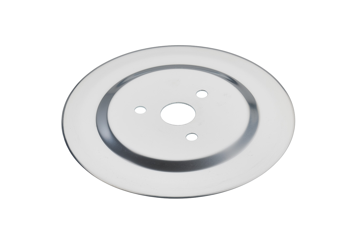Ham- and sausage circular blade with electropolished surface and without a gear